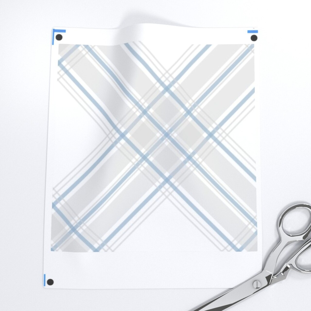 Diagonal Plaid Neutral Check Classic Scottish Large Scale Farmhouse Custom Removable Wallpaper by Spoonflower Peel & Stick Wallpaper 2FT Wide